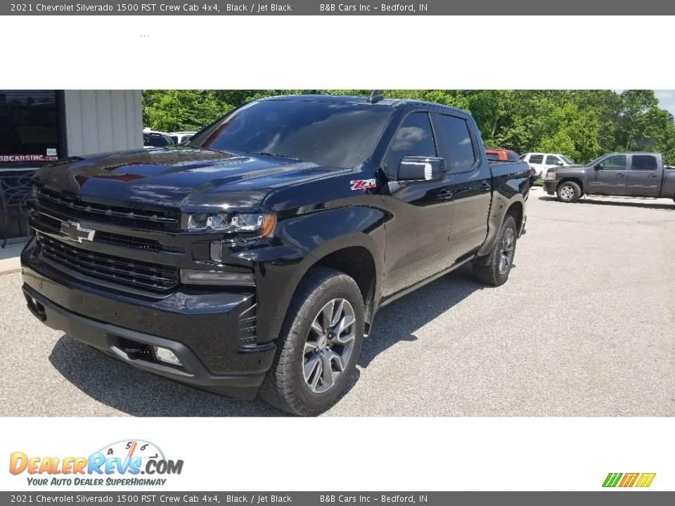 2021 Chevrolet Silverado 1500 RST Crew Cab 4x4 Black / Jet Black Photo #9