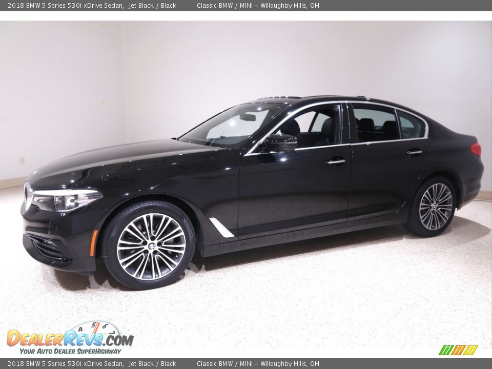 2018 BMW 5 Series 530i xDrive Sedan Jet Black / Black Photo #3