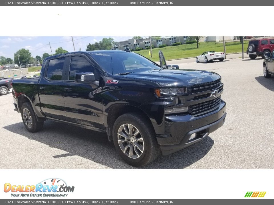 2021 Chevrolet Silverado 1500 RST Crew Cab 4x4 Black / Jet Black Photo #27