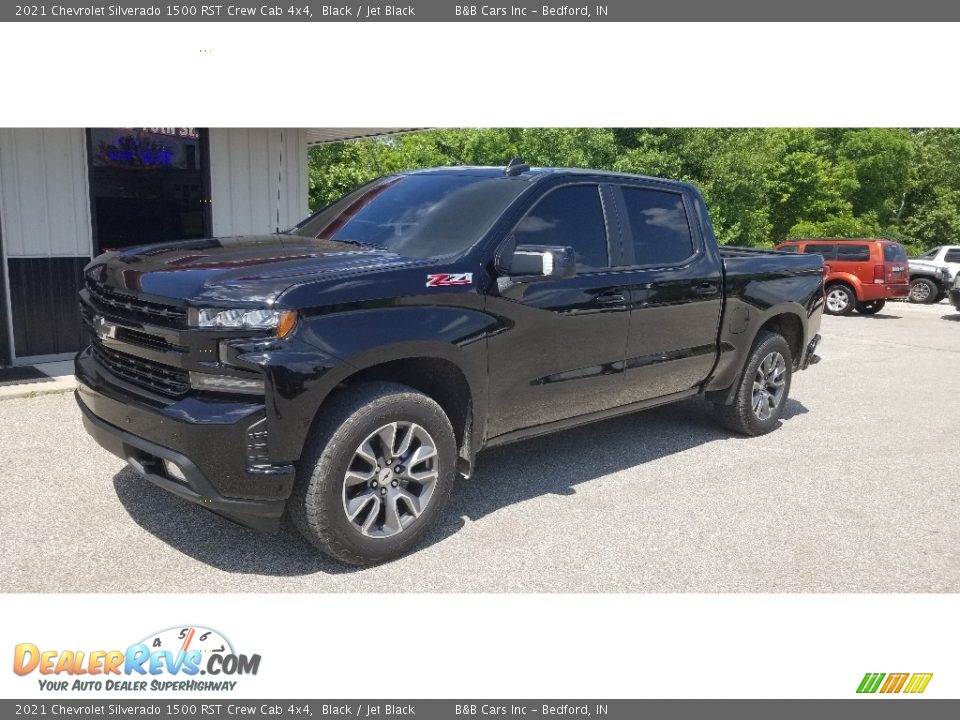 2021 Chevrolet Silverado 1500 RST Crew Cab 4x4 Black / Jet Black Photo #28