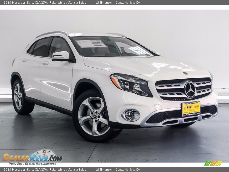 2019 Mercedes-Benz GLA 250 Polar White / Sahara Beige Photo #12