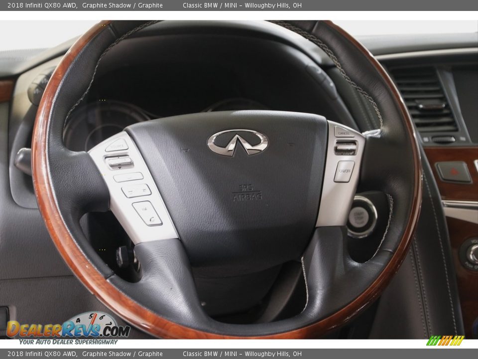 2018 Infiniti QX80 AWD Steering Wheel Photo #7