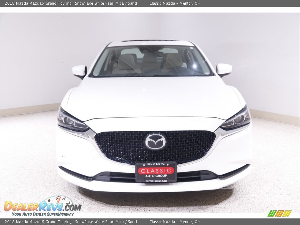 2018 Mazda Mazda6 Grand Touring Snowflake White Pearl Mica / Sand Photo #2