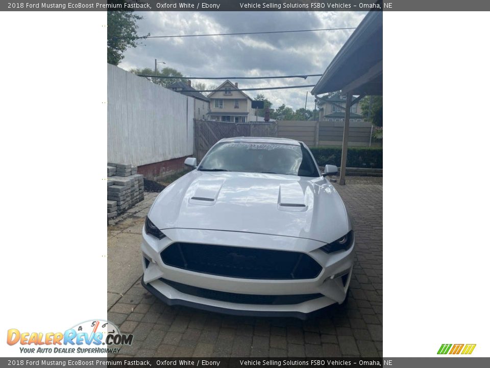 2018 Ford Mustang EcoBoost Premium Fastback Oxford White / Ebony Photo #1