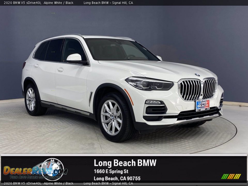 2020 BMW X5 sDrive40i Alpine White / Black Photo #1