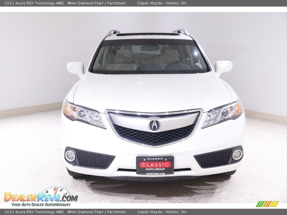 2013 Acura RDX Technology AWD White Diamond Pearl / Parchment Photo #2