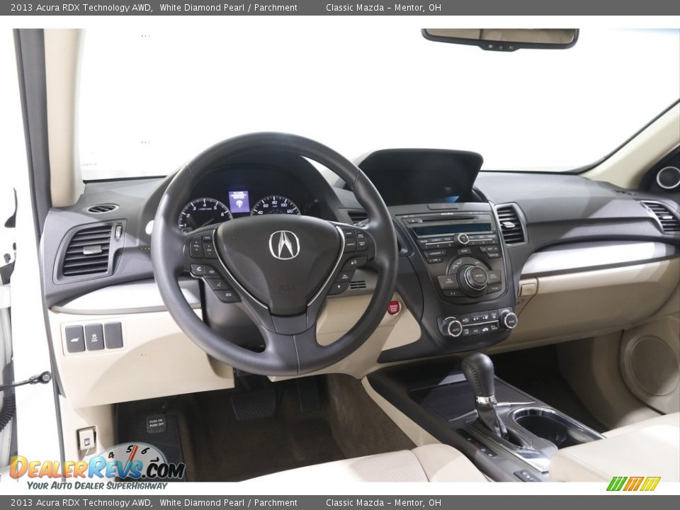 2013 Acura RDX Technology AWD White Diamond Pearl / Parchment Photo #6
