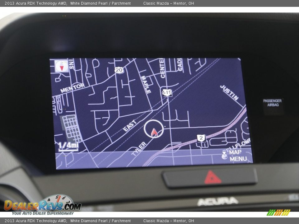 2013 Acura RDX Technology AWD White Diamond Pearl / Parchment Photo #10