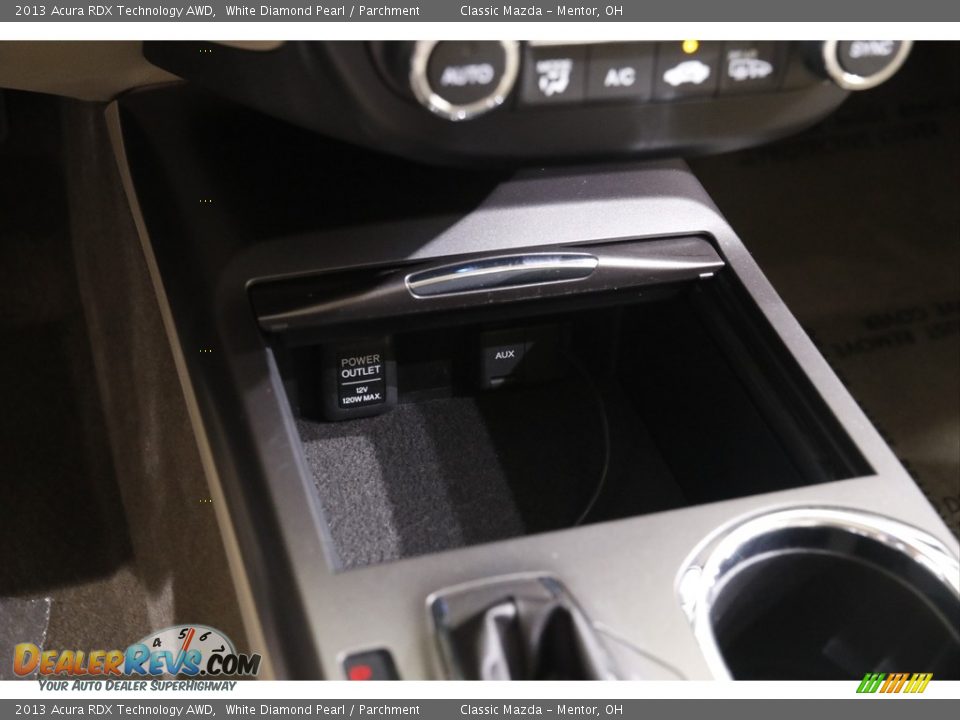 2013 Acura RDX Technology AWD White Diamond Pearl / Parchment Photo #14