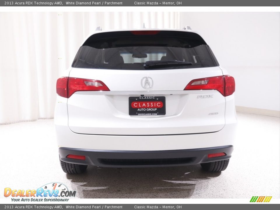 2013 Acura RDX Technology AWD White Diamond Pearl / Parchment Photo #18