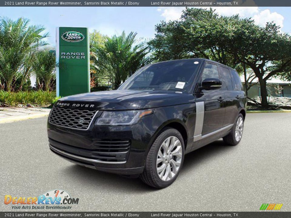 2021 Land Rover Range Rover Westminster Santorini Black Metallic / Ebony Photo #1