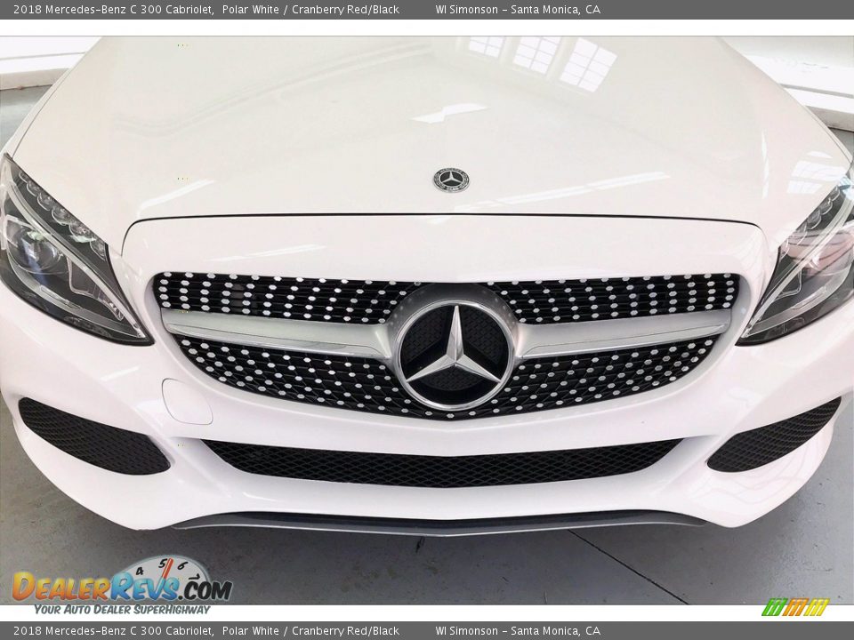 2018 Mercedes-Benz C 300 Cabriolet Polar White / Cranberry Red/Black Photo #29