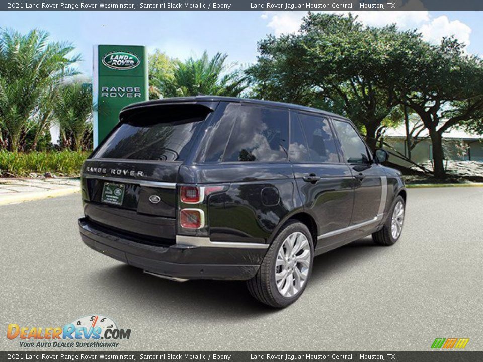 2021 Land Rover Range Rover Westminster Santorini Black Metallic / Ebony Photo #2