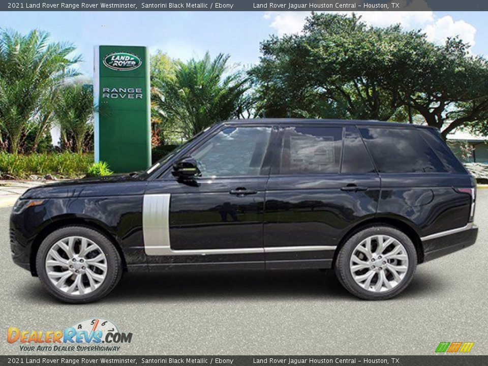 2021 Land Rover Range Rover Westminster Santorini Black Metallic / Ebony Photo #6