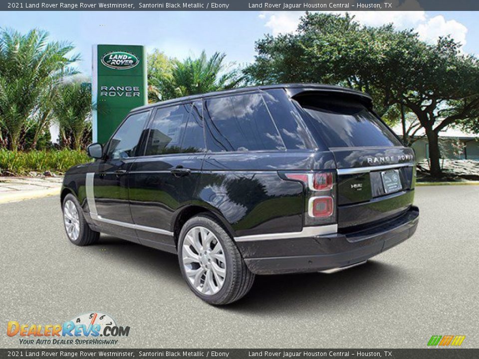 2021 Land Rover Range Rover Westminster Santorini Black Metallic / Ebony Photo #10