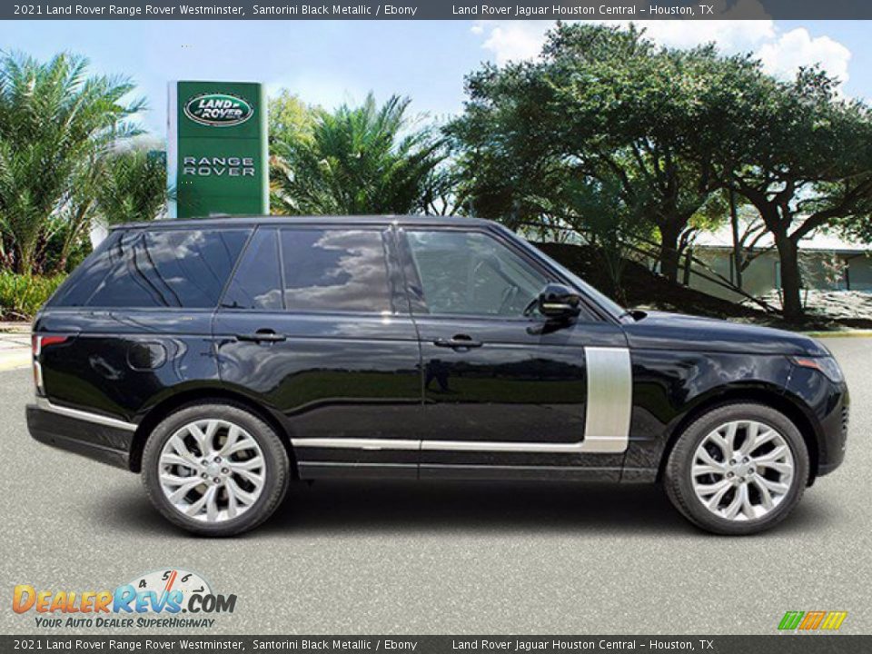 2021 Land Rover Range Rover Westminster Santorini Black Metallic / Ebony Photo #11