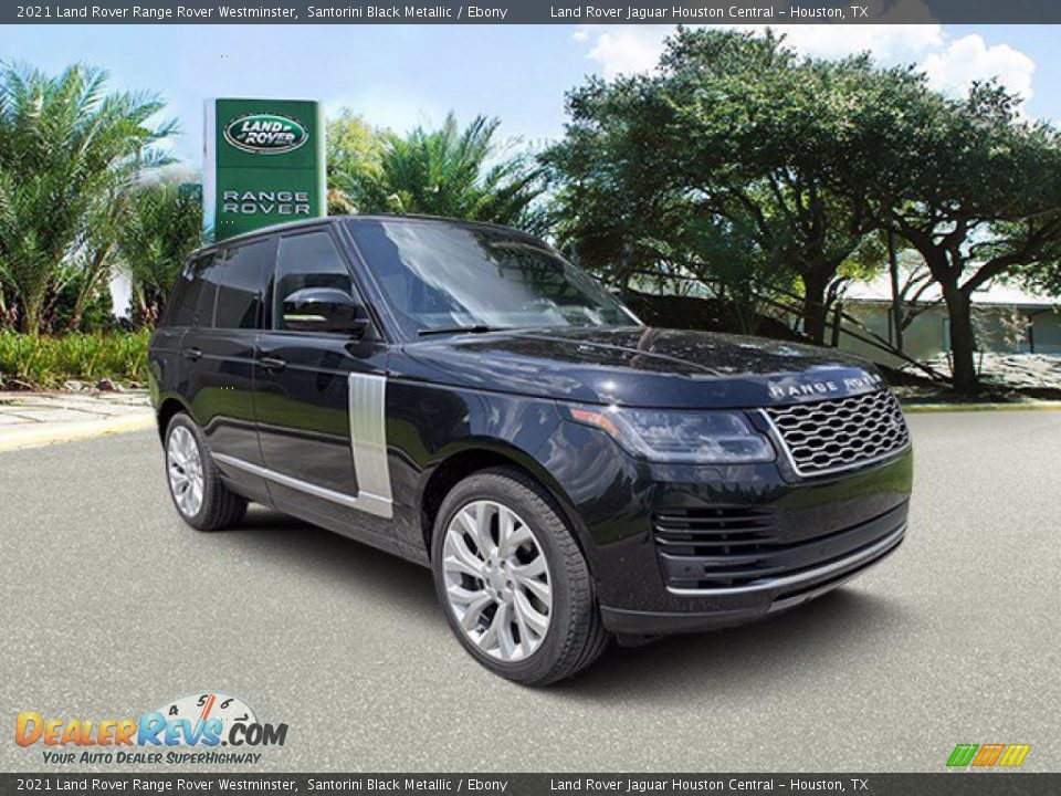 2021 Land Rover Range Rover Westminster Santorini Black Metallic / Ebony Photo #12