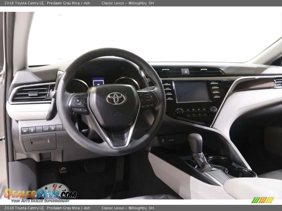 2018 Toyota Camry LE Predawn Gray Mica / Ash Photo #6