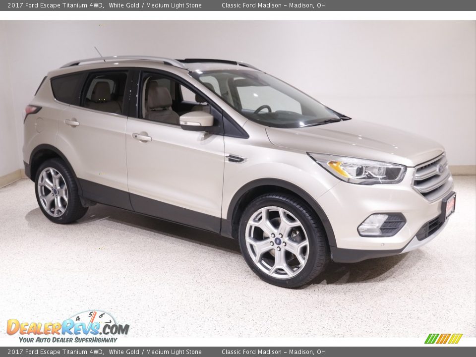 2017 Ford Escape Titanium 4WD White Gold / Medium Light Stone Photo #1