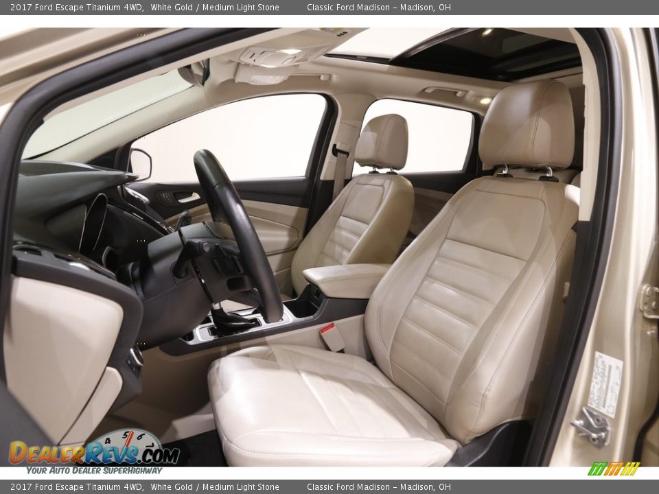 2017 Ford Escape Titanium 4WD White Gold / Medium Light Stone Photo #5