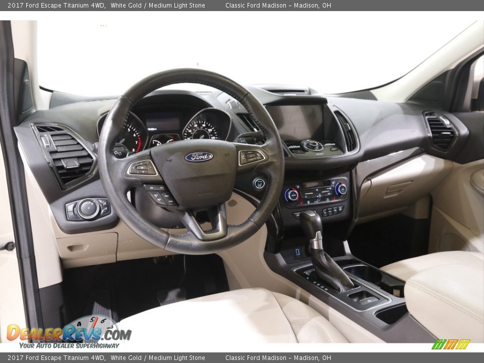 2017 Ford Escape Titanium 4WD White Gold / Medium Light Stone Photo #6