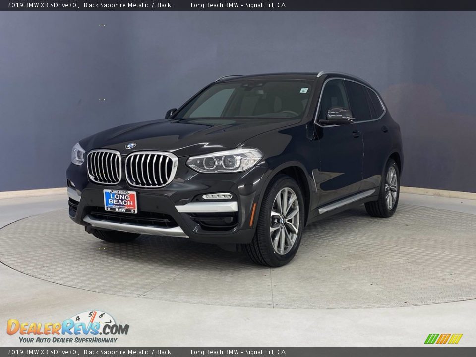 2019 BMW X3 sDrive30i Black Sapphire Metallic / Black Photo #3