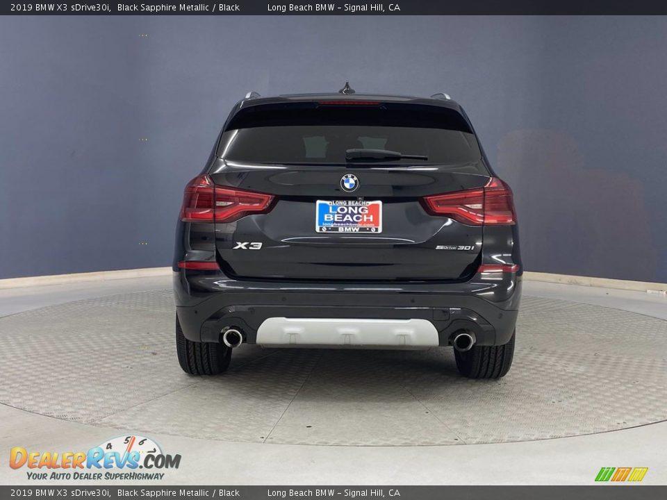 2019 BMW X3 sDrive30i Black Sapphire Metallic / Black Photo #4