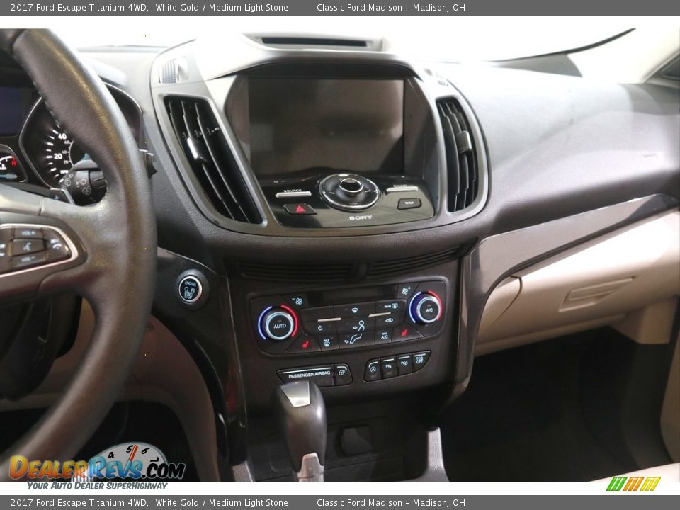 2017 Ford Escape Titanium 4WD White Gold / Medium Light Stone Photo #9