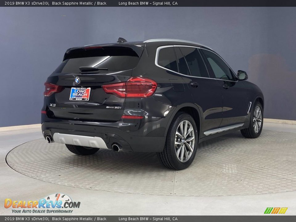 2019 BMW X3 sDrive30i Black Sapphire Metallic / Black Photo #5