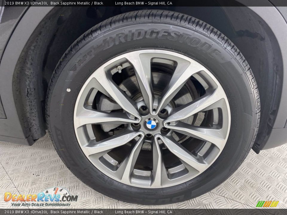 2019 BMW X3 sDrive30i Black Sapphire Metallic / Black Photo #6