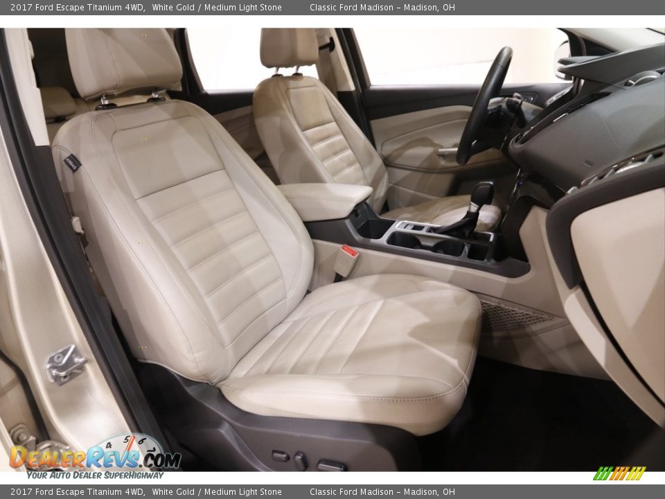 2017 Ford Escape Titanium 4WD White Gold / Medium Light Stone Photo #14