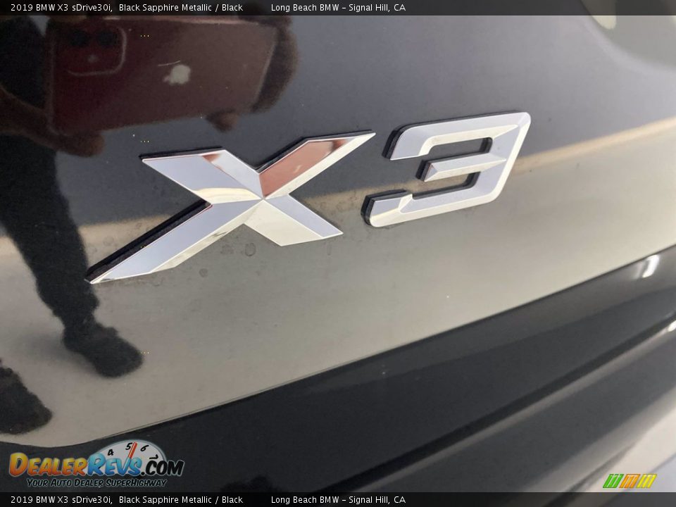 2019 BMW X3 sDrive30i Black Sapphire Metallic / Black Photo #11