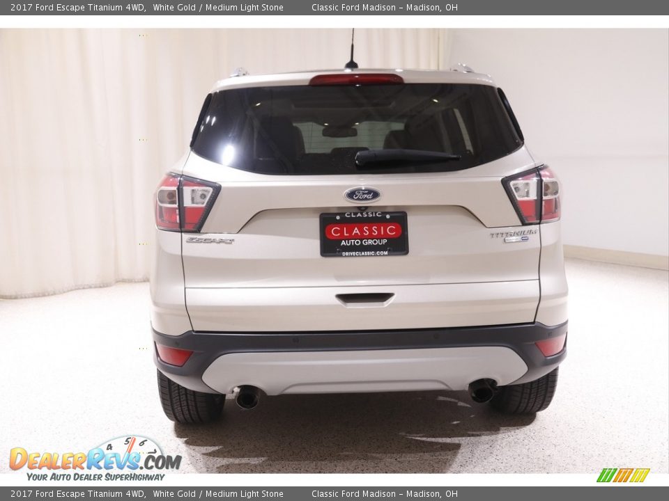 2017 Ford Escape Titanium 4WD White Gold / Medium Light Stone Photo #17