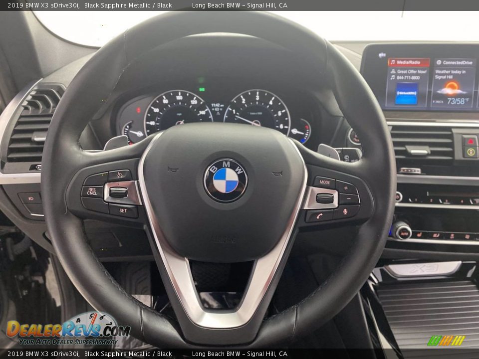 2019 BMW X3 sDrive30i Black Sapphire Metallic / Black Photo #18