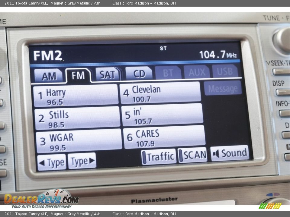 2011 Toyota Camry XLE Magnetic Gray Metallic / Ash Photo #12