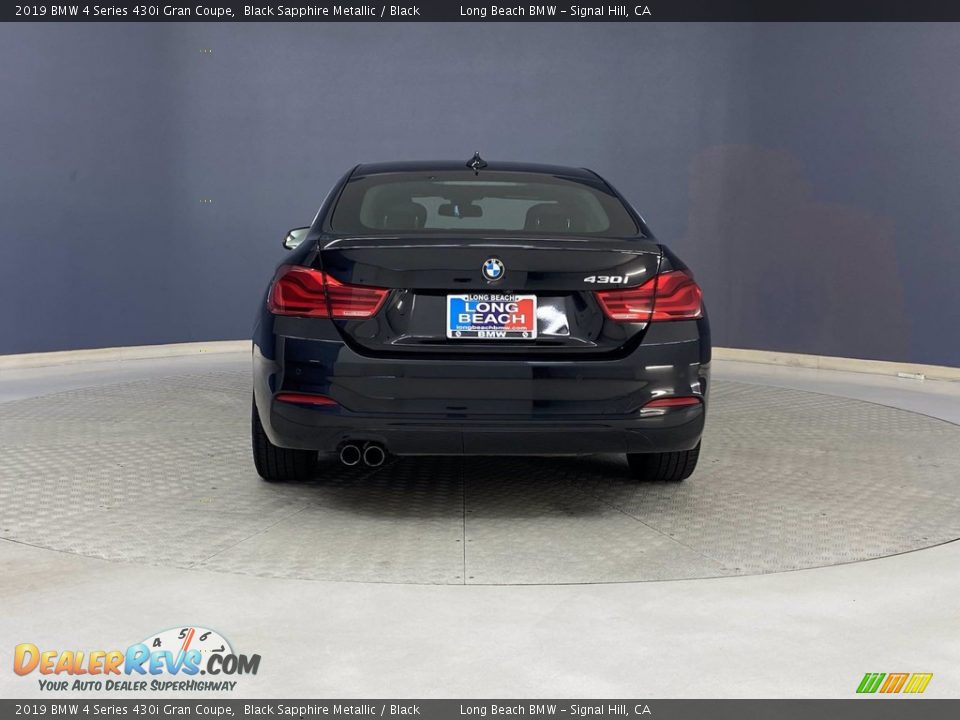 2019 BMW 4 Series 430i Gran Coupe Black Sapphire Metallic / Black Photo #4