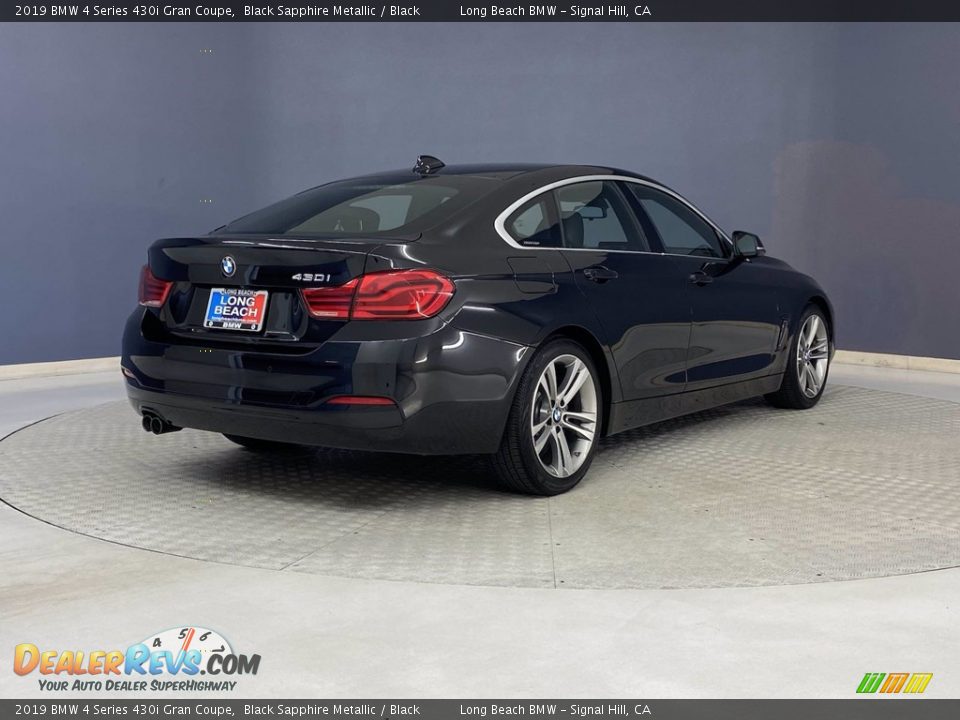 2019 BMW 4 Series 430i Gran Coupe Black Sapphire Metallic / Black Photo #5