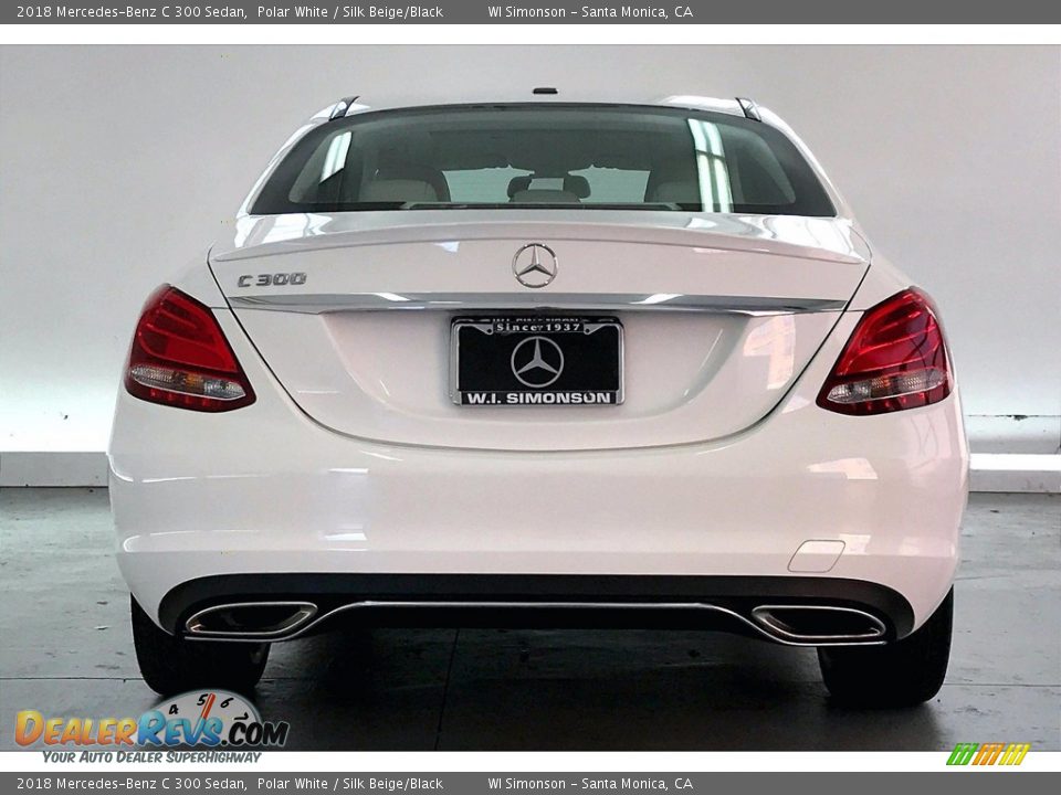 2018 Mercedes-Benz C 300 Sedan Polar White / Silk Beige/Black Photo #3