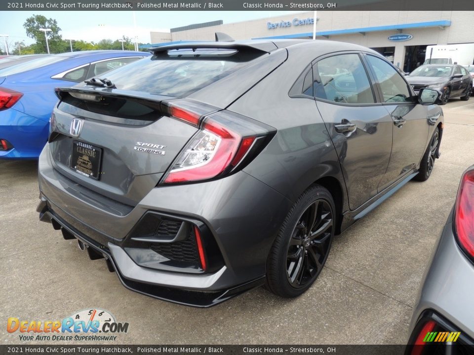 2021 Honda Civic Sport Touring Hatchback Polished Metal Metallic / Black Photo #4