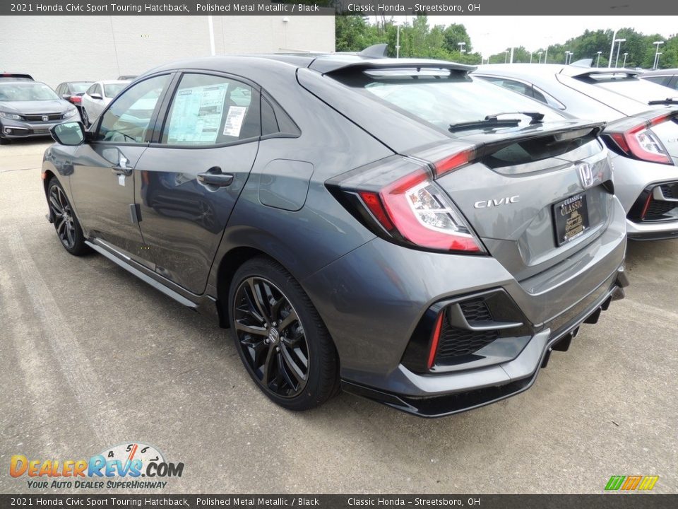 2021 Honda Civic Sport Touring Hatchback Polished Metal Metallic / Black Photo #5