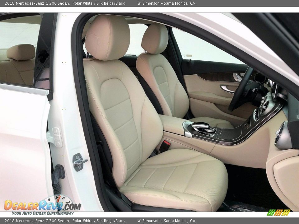 2018 Mercedes-Benz C 300 Sedan Polar White / Silk Beige/Black Photo #6