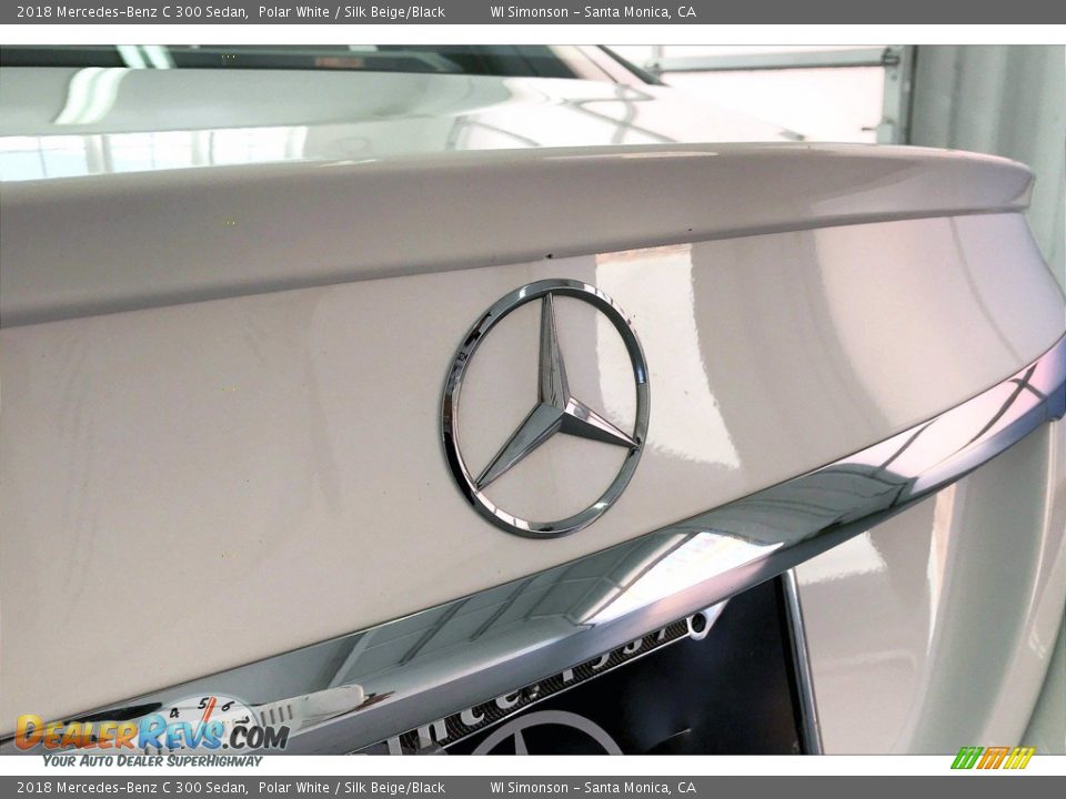 2018 Mercedes-Benz C 300 Sedan Polar White / Silk Beige/Black Photo #7