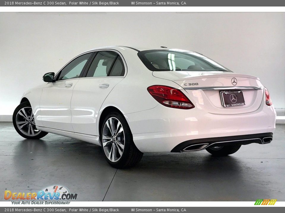 2018 Mercedes-Benz C 300 Sedan Polar White / Silk Beige/Black Photo #10