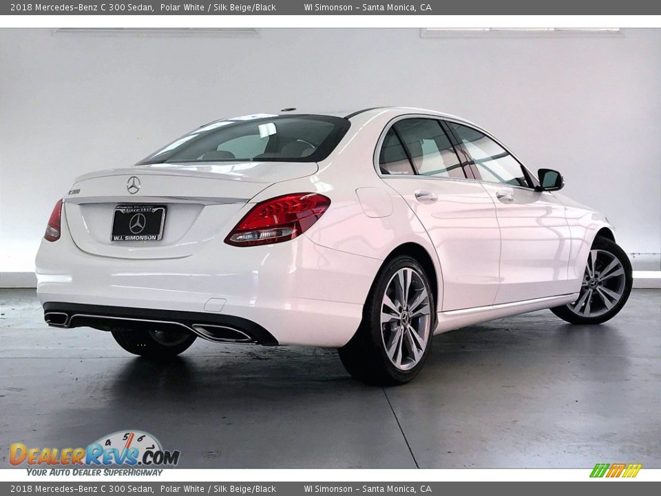 2018 Mercedes-Benz C 300 Sedan Polar White / Silk Beige/Black Photo #13