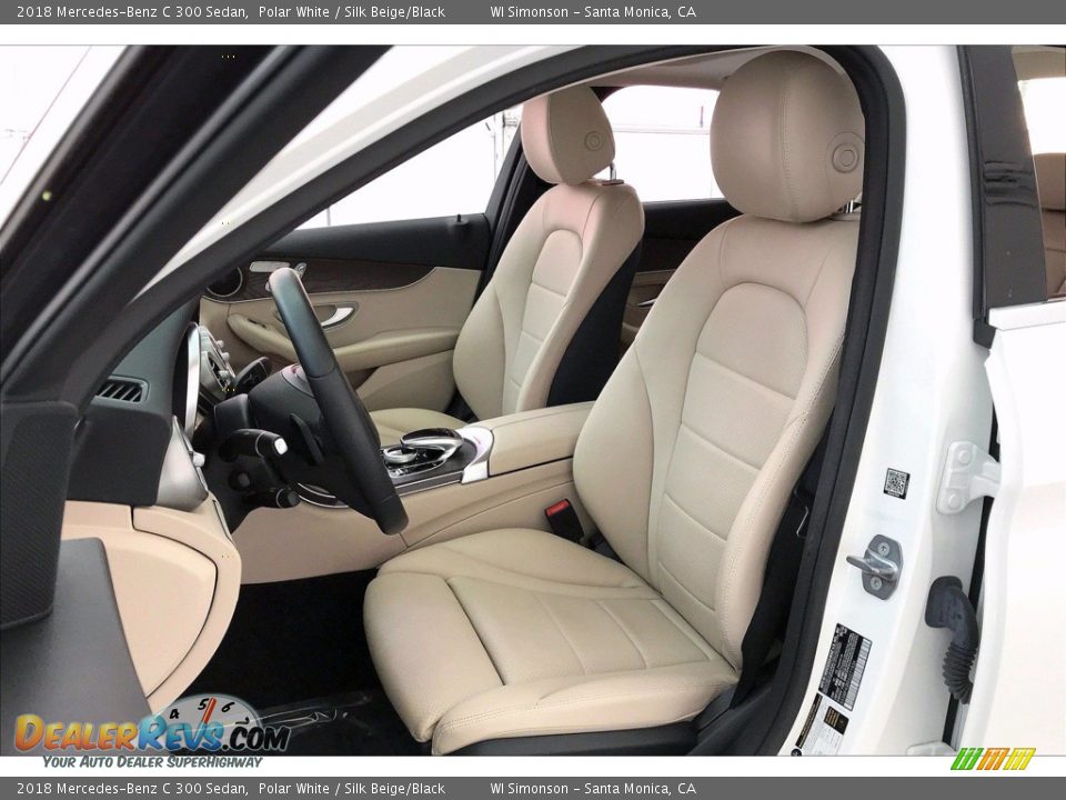 2018 Mercedes-Benz C 300 Sedan Polar White / Silk Beige/Black Photo #18