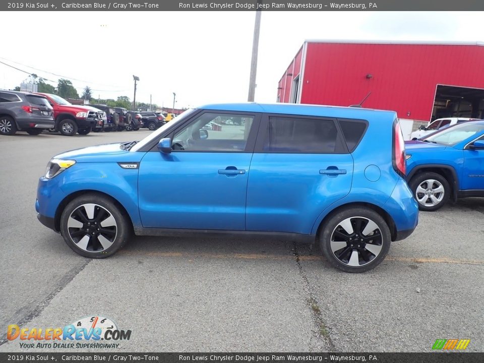 2019 Kia Soul + Caribbean Blue / Gray Two-Tone Photo #2