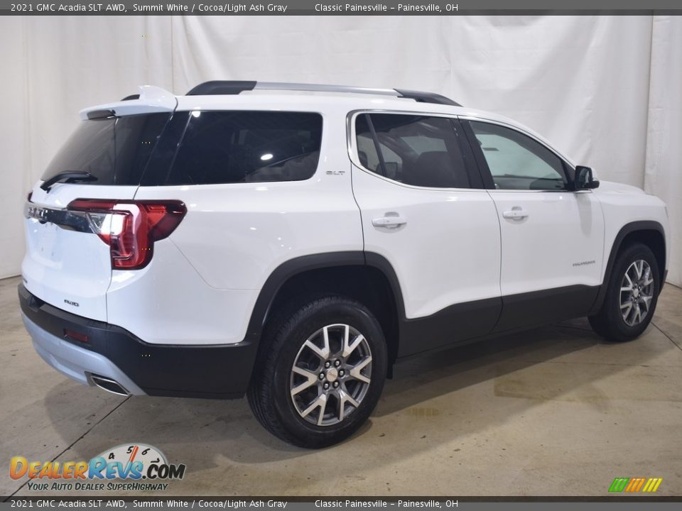 2021 GMC Acadia SLT AWD Summit White / Cocoa/Light Ash Gray Photo #2