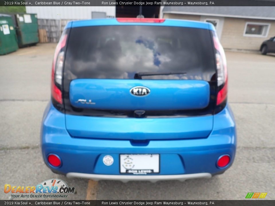 2019 Kia Soul + Caribbean Blue / Gray Two-Tone Photo #4