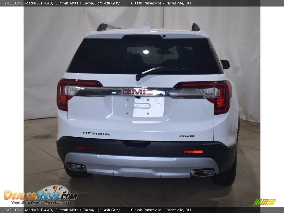 2021 GMC Acadia SLT AWD Summit White / Cocoa/Light Ash Gray Photo #3