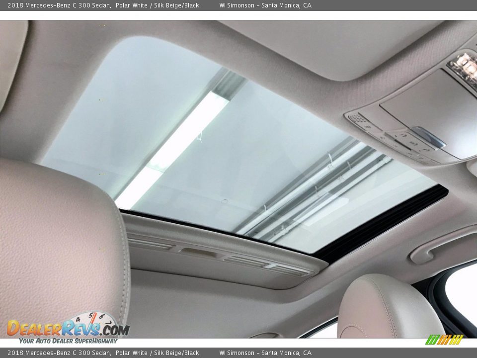 2018 Mercedes-Benz C 300 Sedan Polar White / Silk Beige/Black Photo #25